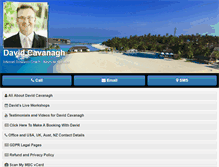 Tablet Screenshot of davidcavanagh.com